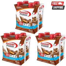 Premier Protein Shake, Chocolate Peanut Butter, 30g Protein,11 fl oz,12ct