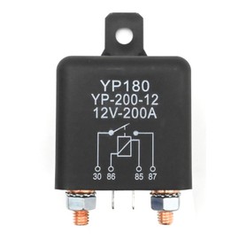 Saihisday 200A Relay, 12V Continuous Duty Relay, 4 Pin Starter Relay for Split Charging or Vehicle Needing a High Power Relay