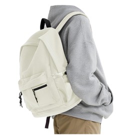 VENATIN Classical High School Bags Backpack for Boys Girls, Casual Daypack Backpacks,Lightweight College Backpack,Laptop Bag,Beige