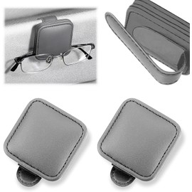 COREJOY Paquete de 2 Soporte para Gafas de Sol para Coche,Clip para Gafas de Coche,Clip de adsorción para Guardar Gafas de Sol,Organizador de Gafas con Cierre magnético y diseño de Clip Doble