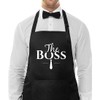 Couple Aprons for Cooking, The Boss The Real Boss Apron