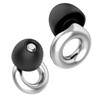 Noise Reducing Earplugs, Ear Plugs for Sleeping, Reusable Earplugs, Ideal for Sensitive Hearing at Sleep, Travel and Office, Hearing Protection for Concerts, Live Events, Sports (Silver + Black)