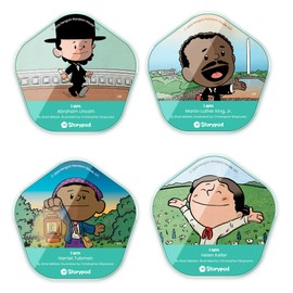 Storypod | I Am History Token Bundle | Audio Content for The Storypod Screen Free Audio Learning System for Preschoolers | SEL Audio Learning & Interactive Fun