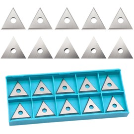 10 Pack 1" Triple Edge Blade,1 Inch Paint Scraper Blades Tool,Three-Edged Triangle Tungsten Steel Blade