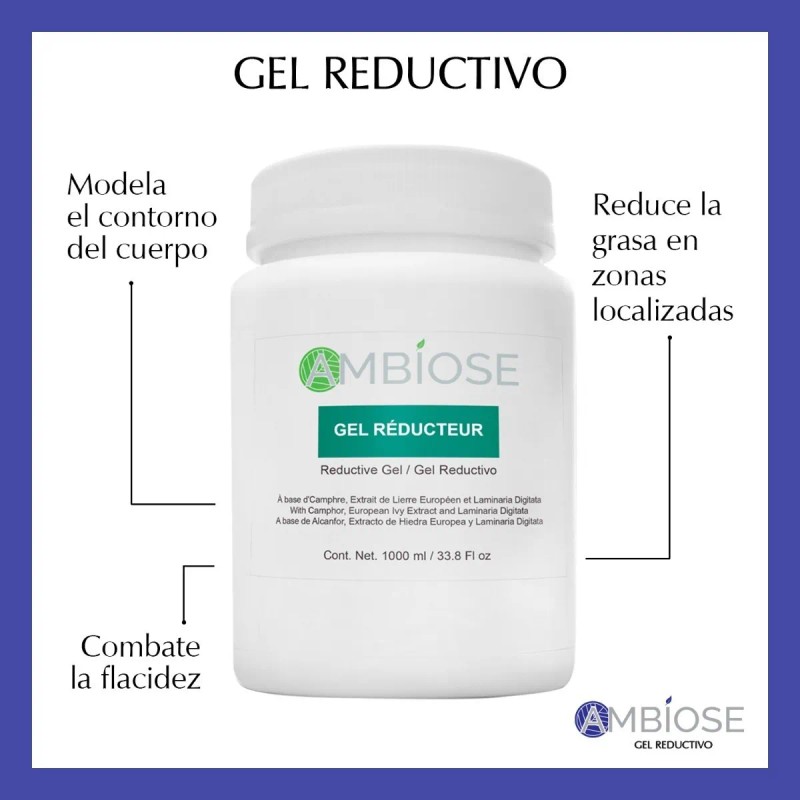 Gel Reductivo Ambiose, Disminuye Grasa Y Celulitis, Reafirma