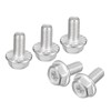 sourcing map Pack of 20 Phillips Hexagonal Flange Bolts M6