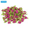 PATIKIL 15mm Tiny Satin Ribbon Rose, 100 Pcs Fabric Flowers