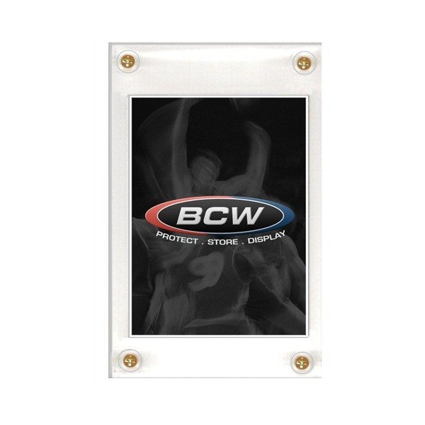 BCW 4 Screw Card Holder with Recessed Placement x 5 pack