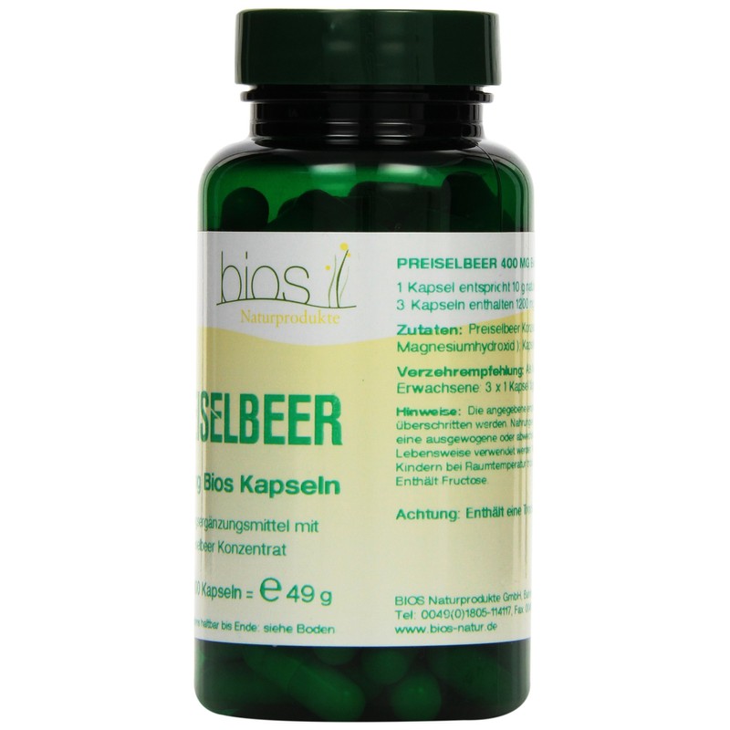 Bios Cranberry 400 mg, 100 capsules (49 g)