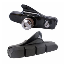 HOUSON 2PCS Aluminum Brake Pads for Road Bike Cantilever Brakes - Low Noise, Water Drainage & Wear-Resistant - Universal for Road Bikes and Fixie Bikes