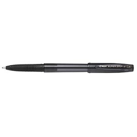Pilot BSGC-10BB-BB Oil Based Ballpoint Pen, Super Grip G, Cap Type, 0.06 inch (1.6 mm), Ultra Thick, Black Axis, Black Lead, Set of 10