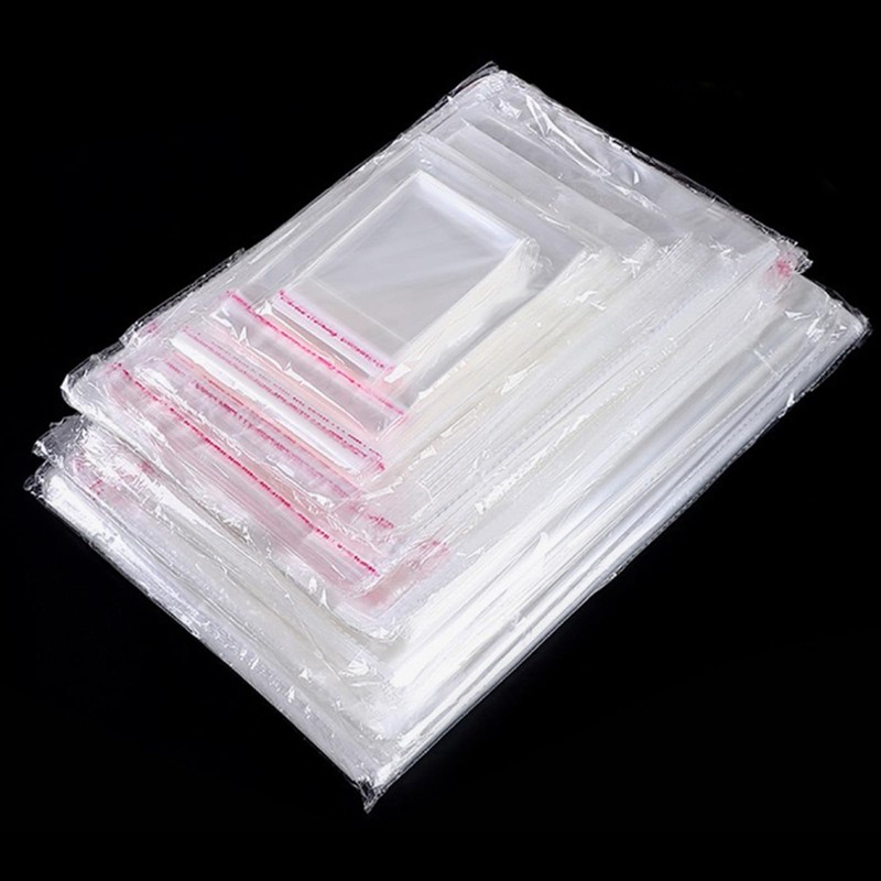 RUBY 200 x Clear Plastic Cellophane Bags with Self Seal
