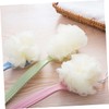 Healeved Body Scrub Brush Handle Exfoliating Shower Puff Strong Nylon