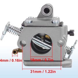 ZAMDOE Carburetor for Stihl MS170 MS180 017 018 ms170 ms 180 Chainsaw replaces C1Q-S57 C1Q-S57A C1Q-S57B 11301200603 with Air Filter Spark Plug Fuel Hose Oil Line Pump Filter