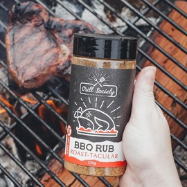 Grill Society Roast-tacular BBQ Rub, 235g – Ideal for Lamb, Beef, Chicken, Gravy, Rich Blend, Savoury Spices, BBQ Seasoning for Roasts and Grilling