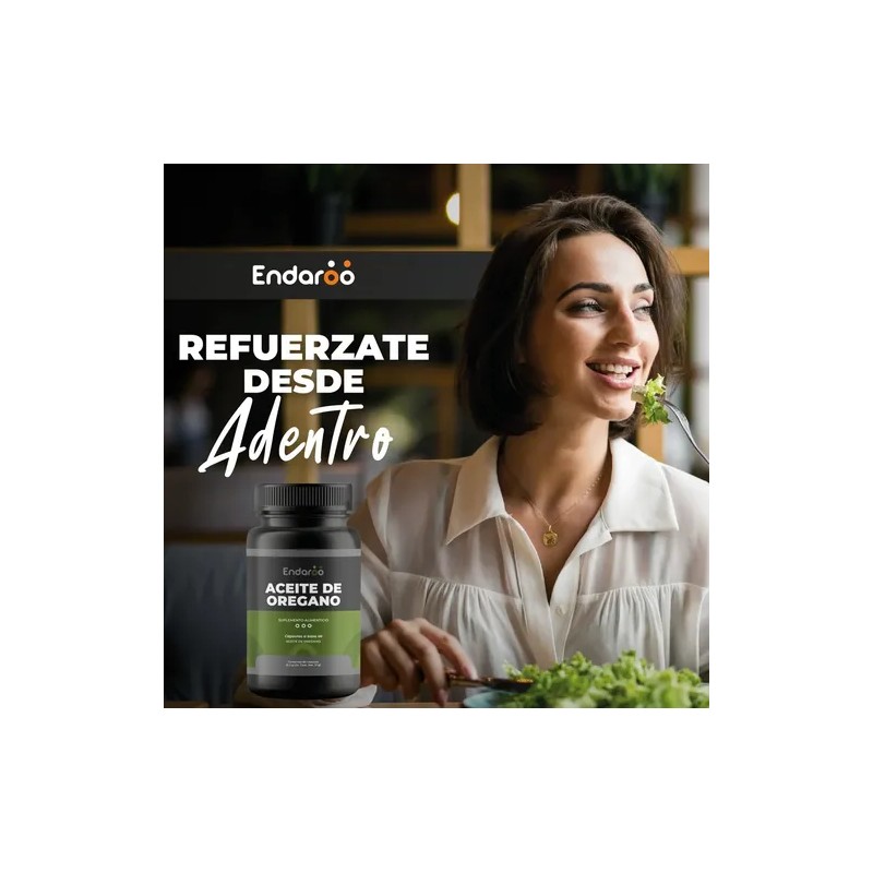Aceite de Orégano ENDAROO 240 Cápsulas Pack 4 Frascos Sin