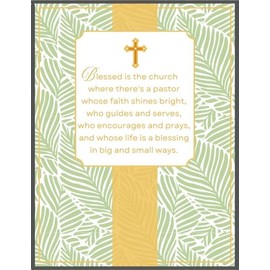 Greeting Card So Thankful For You Pastor - For Your Ministry Your Care and For The Good Work God is Doing In and Through Our Church - Clergy Appreciation