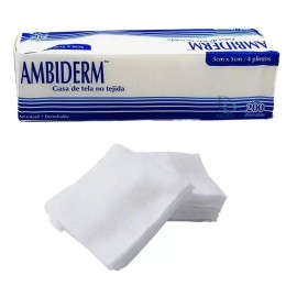 Ambiderm Gasas Ambiderm Tela 4 Capas 200 Piezas 5x5cm ( 6 Pack )
