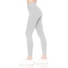 Leggings Depot Women's Cotton Spandex Leggings, Full Length, Yoga Heather