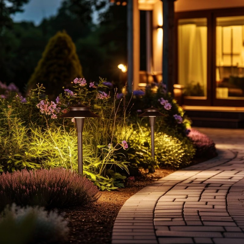 LEONLITE 5CCT Low Voltage Pathway Lights, 12-24V LED Landscape Path