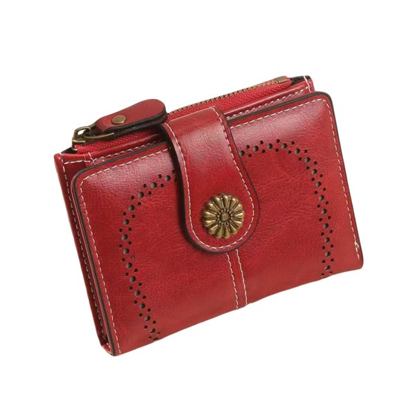 ProudDemon Slim Genuine Leather Wallet for Women – Compact Bifold