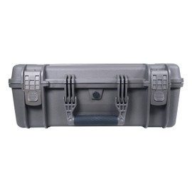 Condition 1 18" Medium Waterproof Hard Case with Foam, Model 801, Portable Protective Storage Box for Travel, Tactical Gear, Made in USA, 18.36"x13.70"x 7.03" Gun Metal Gray
