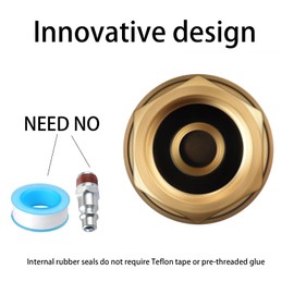 Yolass 8Pcs 1/4”NPT 360°Swivel Brass Rotary Coupler,1/4”NPT Air Hose Fittings,Air Compressor Fittings Quick Connection Fittings