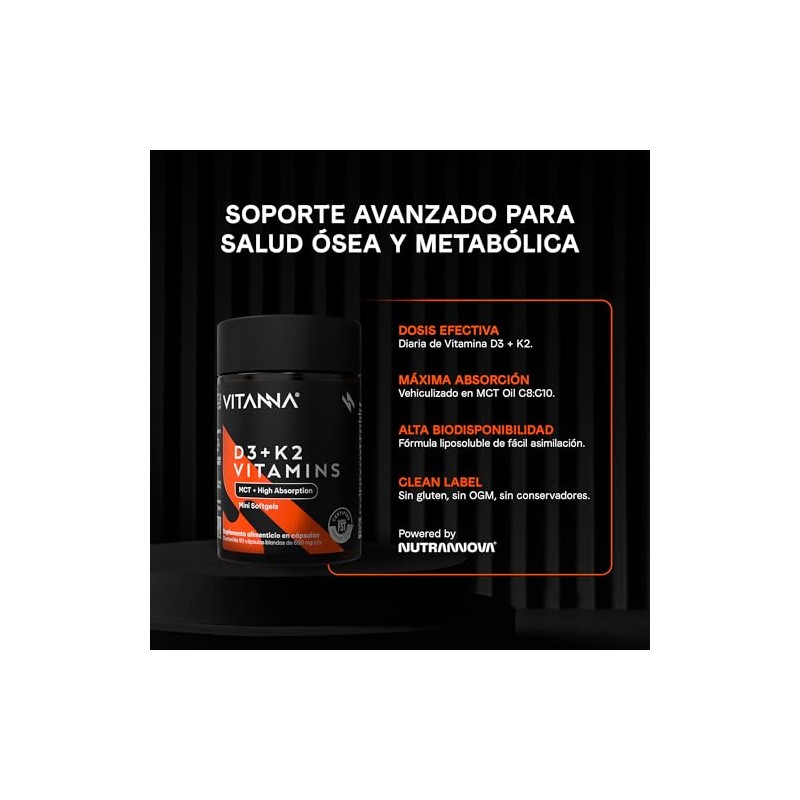 Vitamina Mct Oil Rápida Absorción Alta Biodisponibilidad Certificado Fst Huesos