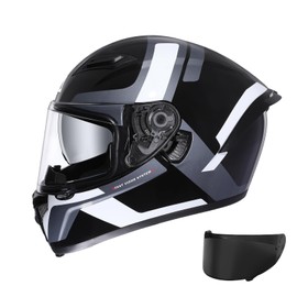 TRIANGLE Motorcycle Helmets Full face Helmet for Adults Men and Women Dual Visor with Internal Sunshield DOT Approved