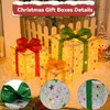 Robofun Set of 3 LED Christmas Gift Boxes, 8 Flash