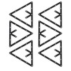 6Pcs Billiard Rack Sheet, Triangle Ball Holder Positioning 24x24cm/9.4x9.4in Space