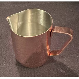 bonVIVO New bonVIVO Milk Frother Steamer Cup Copper Finish Stainless Coffee Creamer