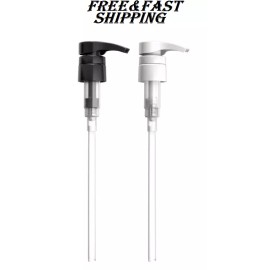 Bar5F Pumps for Shampoo and Conditioner Bottles for 33.8 Oz (1-Liter) For Salon Brands