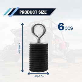 Anclajes de amarre y anclajes de amarre compatibles con Polaris Ranger 1000 XP 900 XP 800 700 500 570 accesorios con agujero de 1-7/16 pulgadas