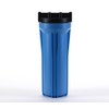 Hydronix HF3-10BLBK34 10" Blue Housing with Black Rib Cap, 3/4"