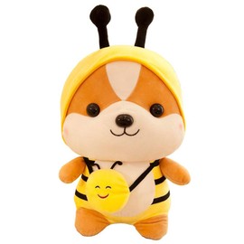 Yxian Plush Squirrel Cute Squirrel Soft Toy Cushion (13.78 inches, Bee)