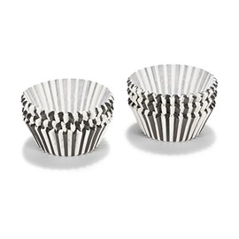 Patisse 01734 Cupcake Liners - Baking Paper - 5 cm - Black/White