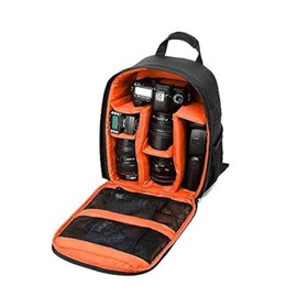 Winvin Waterproof SLR/DSLR Camera Backpack Shoulder Bag Travel Case for Canon Nikon Sony Digital Lens (Orange)