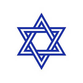 Star of David Judaism Jewish Faith Vinyl Decal Car Sticker