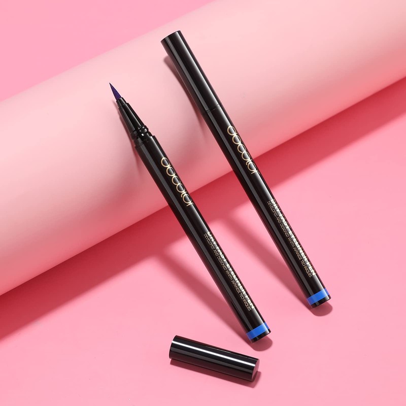 Docolor Eyeliner Waterproof Super Slim Liquid Eye Liner Gel Blue