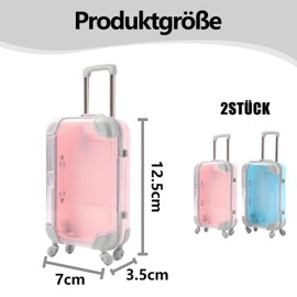 Pack of 2 Mini Suitcase Gift Box, Money Case, Travel Voucher, Gift Packaging, Small Suitcase, Gift Box, Travel Suitcase, Money Gifts, Travel Fund Gift, Suitable for Gifting Children