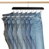Jean Organizer for Closet, Jeans Hanger, 14 Hooks Wood Hanger