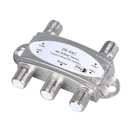 DollaTek Diseqc 4-way Wideband Switch High Isolation Connect 4 Satellite Dishes Digital 4 LNB for Satellite Receiver