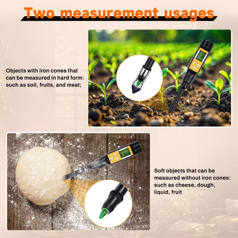 6-in-1 Bluetooth Moisture Meter Plant Moisture Meter PH Meter Soil