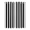 Outdoor Curtains for Patio Waterproof Black White Vertical Line Indoor/Outdoor