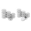 zalati Aluminum Jars Containers, 10 Pieces Refillable Aluminum Screw Lids