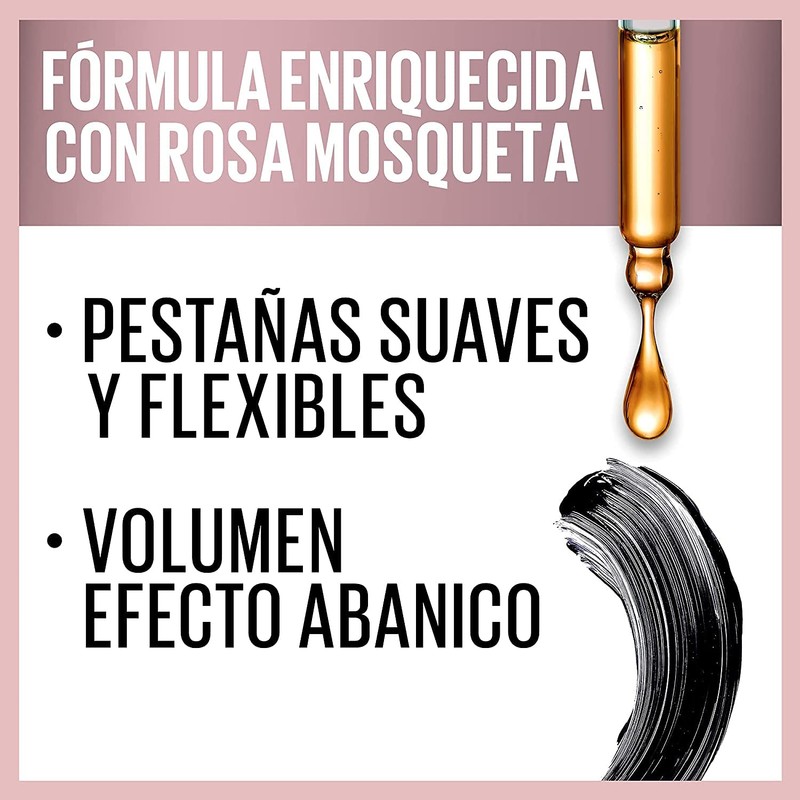 Maybelline New York sensational volume mascara eyelashes, fan effect Black