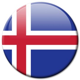 Iceland Flag Fridge Magnet Country Flags Travel Souvenir Fridge Magnet Strong Large 50mm