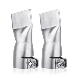 SWIGRANCE Hot Air Welding Nozzles 40mm Mouth Width 2Pcs/Set, Stainless Steel Wide Flat Welding Tip Nozzle Replacement for Hot Air Plastic Welder Heat Gun