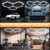 ALLYES LED Hexagon Garage Light, Honeycomb LED Ceiling Lights, 15360LM